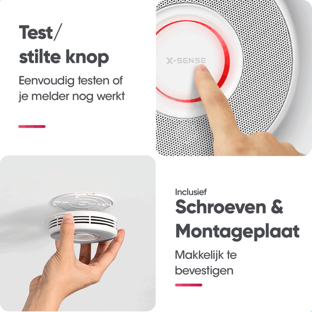 X-Sense XS0B-MR Slimme Rookmelder bundel 6 pack Link+ Pro – Gesproken meldingen