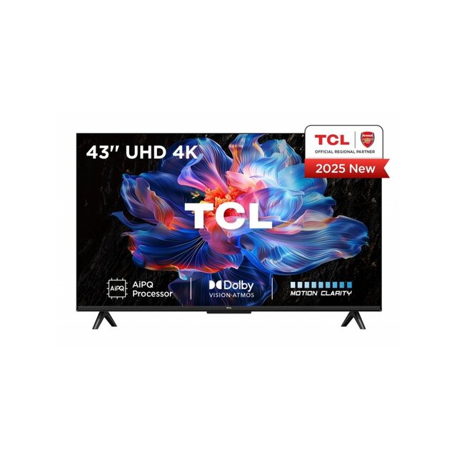 TCL 43V6C | 43" 4K Ultra HD DLED Smart TV | Google TV | Dolby Vision | 60Hz | HDMI 2.1