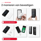 SAVS SD-2B Draadloze deurbel met 2 ontvangers – Zwart