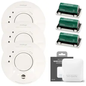 FireAngel WSM-F-1EU Rookmelder 230v 3-Pack + WG2-INT Gateway Merk: FireAngel Serie: Wi-Safe2