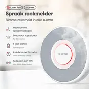 X-Sense XS0B-MR Slimme Rookmelder bundel 6 pack Link+ Pro – Gesproken meldingen