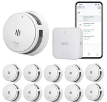 SAVS Linksmart® bundel – 10 Slimme rookmelders en Base Station