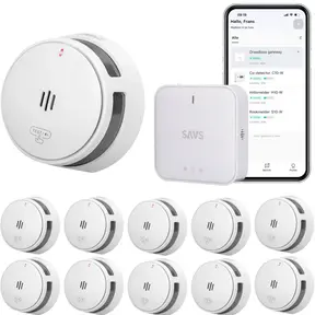 SAVS Linksmart® bundel – 10 Slimme rookmelders en Base Station
