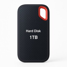 Externe harde schijf 1 TB - USB-C 2.0/3.0 - Lichtgewicht model - HDD