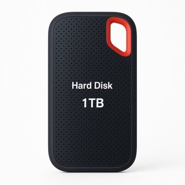 Externe harde schijf 1 TB - USB-C 2.0/3.0 - Lichtgewicht model - HDD