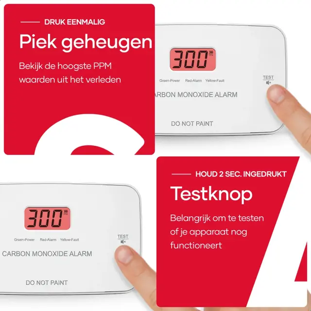 SAVS CO08 Solo Koolmonoxidemelder 4-pack – Solo
