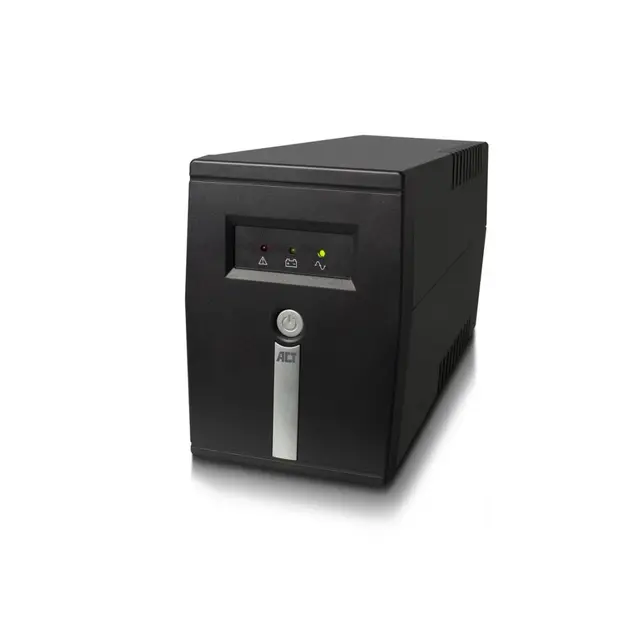 ACT AC2305 Line-Interactive UPS | 600 VA | 2 Stopcontacten (1x C13, 1x Type F) | AVR Spanningstabilisatie | Bescherming tegen Stroomstoringen