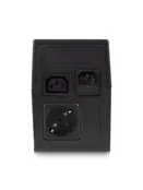 ACT AC2305 Line-Interactive UPS | 600 VA | 2 Stopcontacten (1x C13, 1x Type F) | AVR Spanningstabilisatie | Bescherming tegen Stroomstoringen