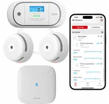X-Sense Link+ Pro bundel – 2 Slimme rookmelders, 1 Koolmonoxidemelder en Base Station