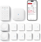 X-Sense Smart Home AS12 Veiligheidssysteem, alarmsysteem voor deur en ramen, codeslot voor de voordeur met app, werkt met Alexa, deur- en raamsensoren, bewegingsmelders, Smart Home Keypad