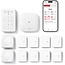 X-Sense Smart Home AS12 Veiligheidssysteem, alarmsysteem voor deur en ramen, codeslot voor de voordeur met app, werkt met Alexa, deur- en raamsensoren, bewegingsmelders, Smart Home Keypad