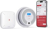 X-Sense SC07-MR11 Wifi-rook- en koolmonoxidemelder SC07-MR, smart verbonden CO-melder, met X-Sense Home Security-app, 1 rookgasmelder en CO-detector met 1 SBS50 basisstation