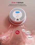 X-Sense SC07-MR11 Wifi-rook- en koolmonoxidemelder SC07-MR, smart verbonden CO-melder, met X-Sense Home Security-app, 1 rookgasmelder en CO-detector met 1 SBS50 basisstation