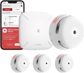 X-Sense Wifi-rookmelder, veiligheidsset voor thuis met basisstation SBS50, draadloos, TÜV- en EN14604-gecertificeerd, compatibel met de X-Sense Home Security, FS31