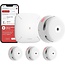 X-Sense Wifi-rookmelder, veiligheidsset voor thuis met basisstation SBS50, draadloos, TÜV- en EN14604-gecertificeerd, compatibel met de X-Sense Home Security, FS31