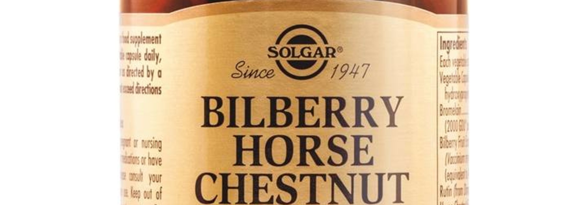 Bilberry Horse Chestnut Complex 60 plantaardige capsules
