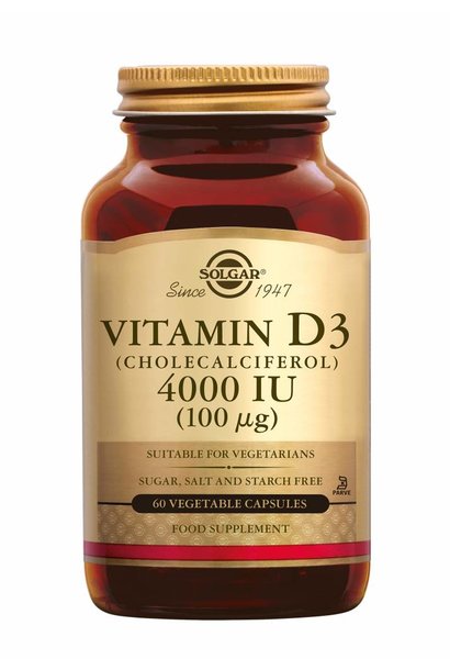 Vitamin D-3 4000 IU /100 µg 120 plantaardige capsules