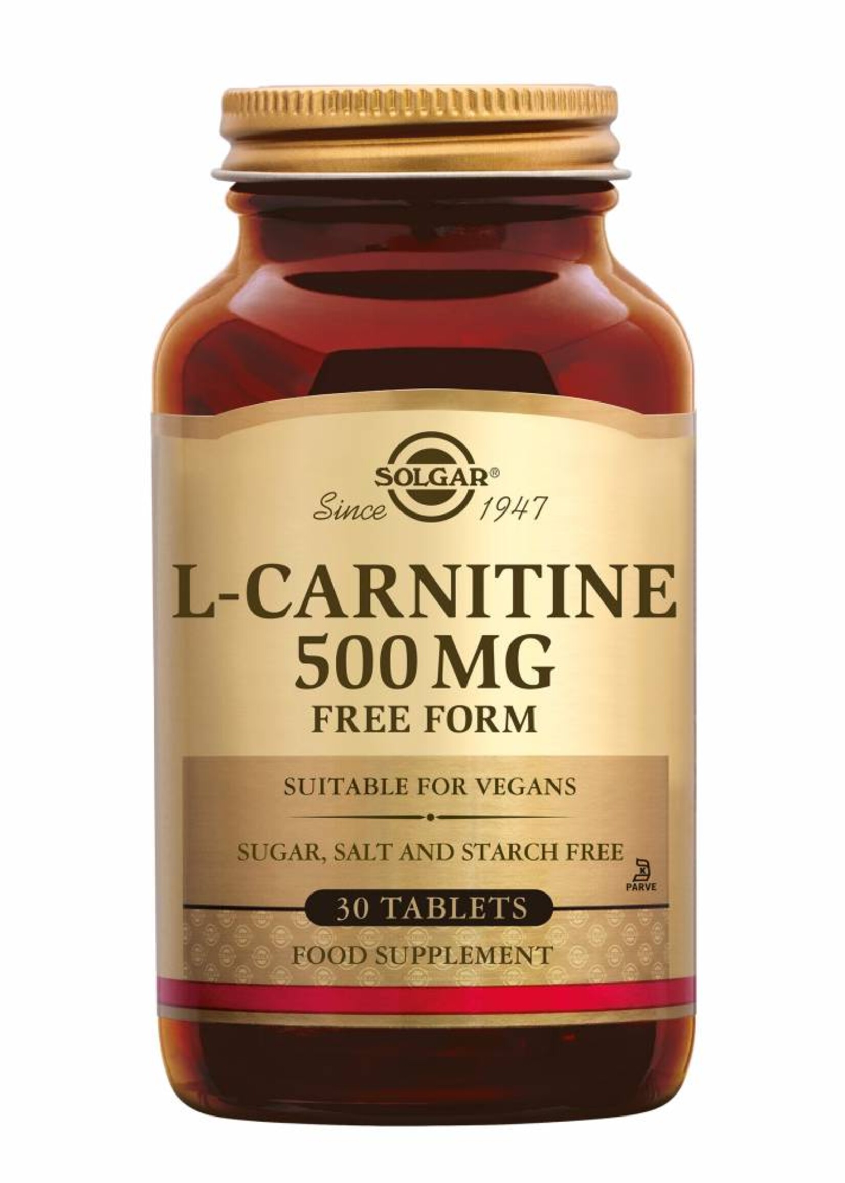 Solgar L-Carnitine 500 mg 30 tabletten
