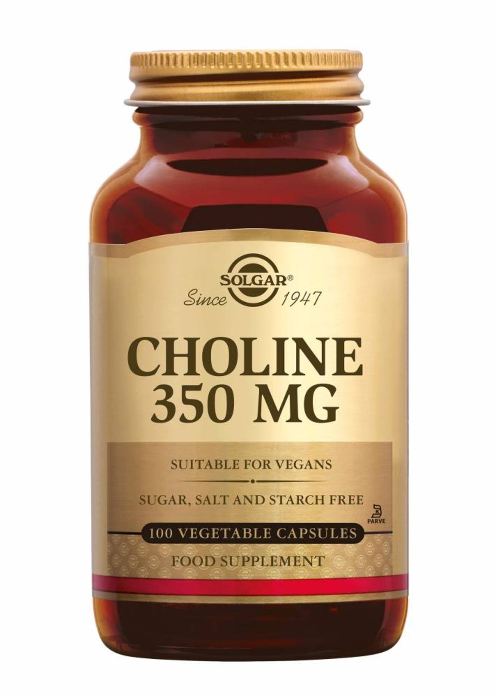 Solgar Choline 100 plantaardige capsules