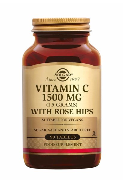 Vitamin C with Rose Hips 1500 mg 90 tabletten
