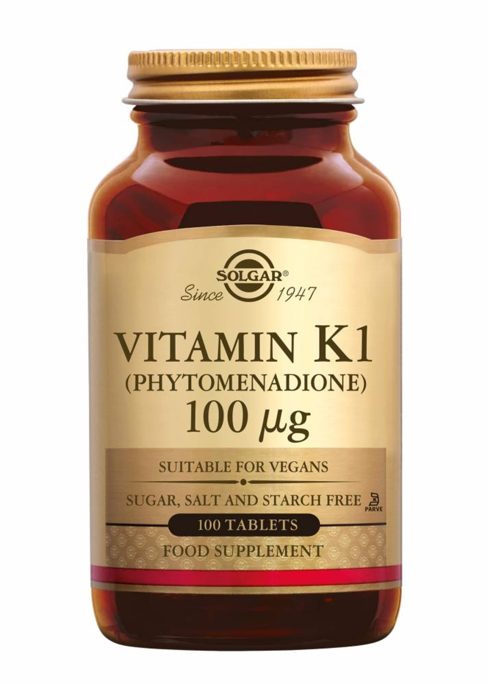 Solgar Vitamin K-1 100 µg 100 tabletten