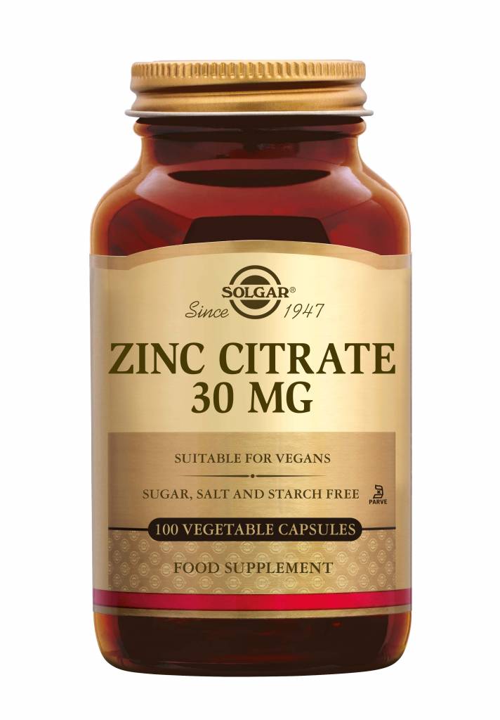 Zinc Citrate 30 mg 100 plantaardige capsules-1