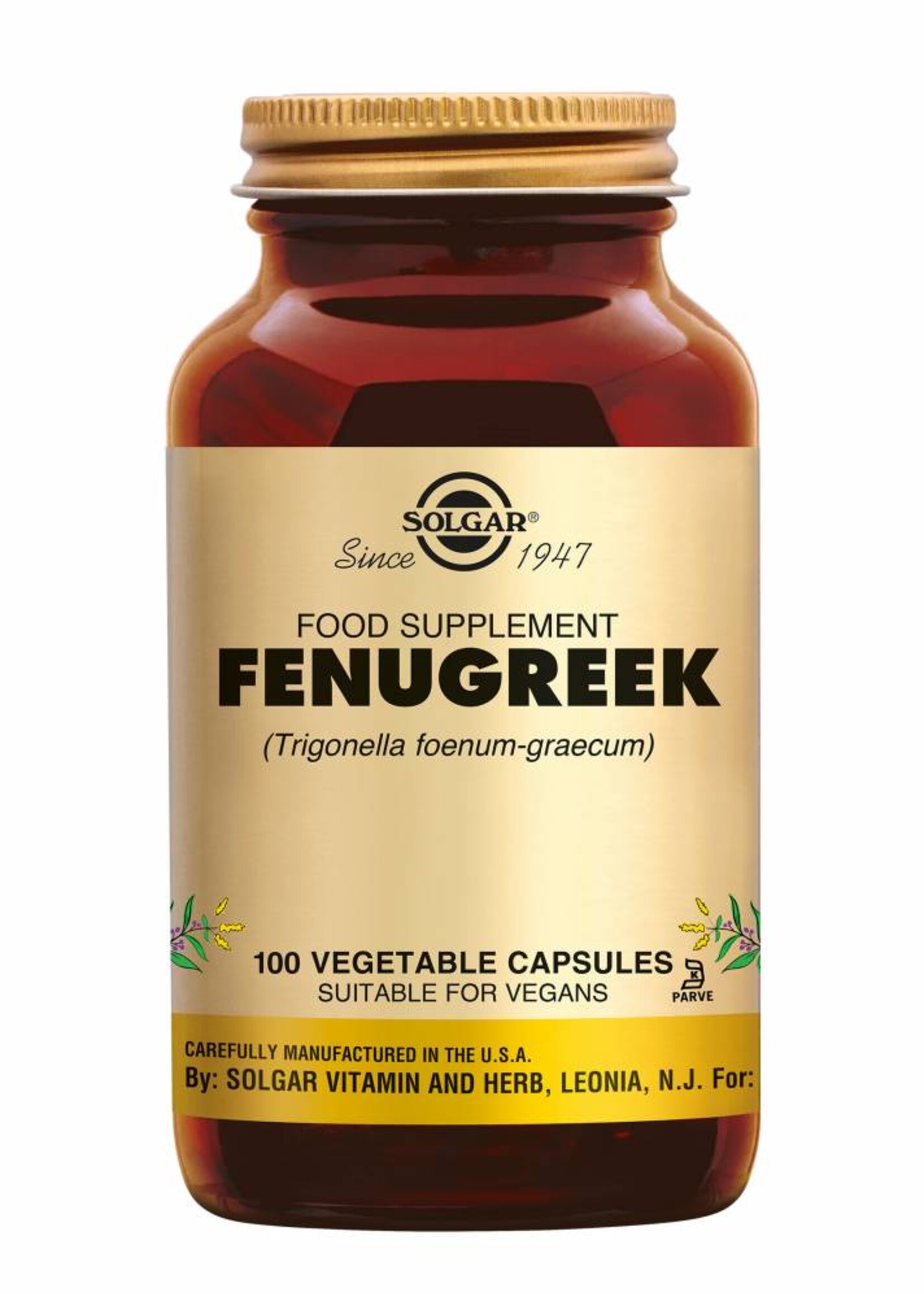 Solgar Fenugreek 100 plantaardige capsules