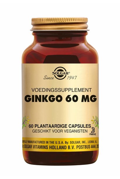 Ginkgo 60 mg 60 plantaardige capsules