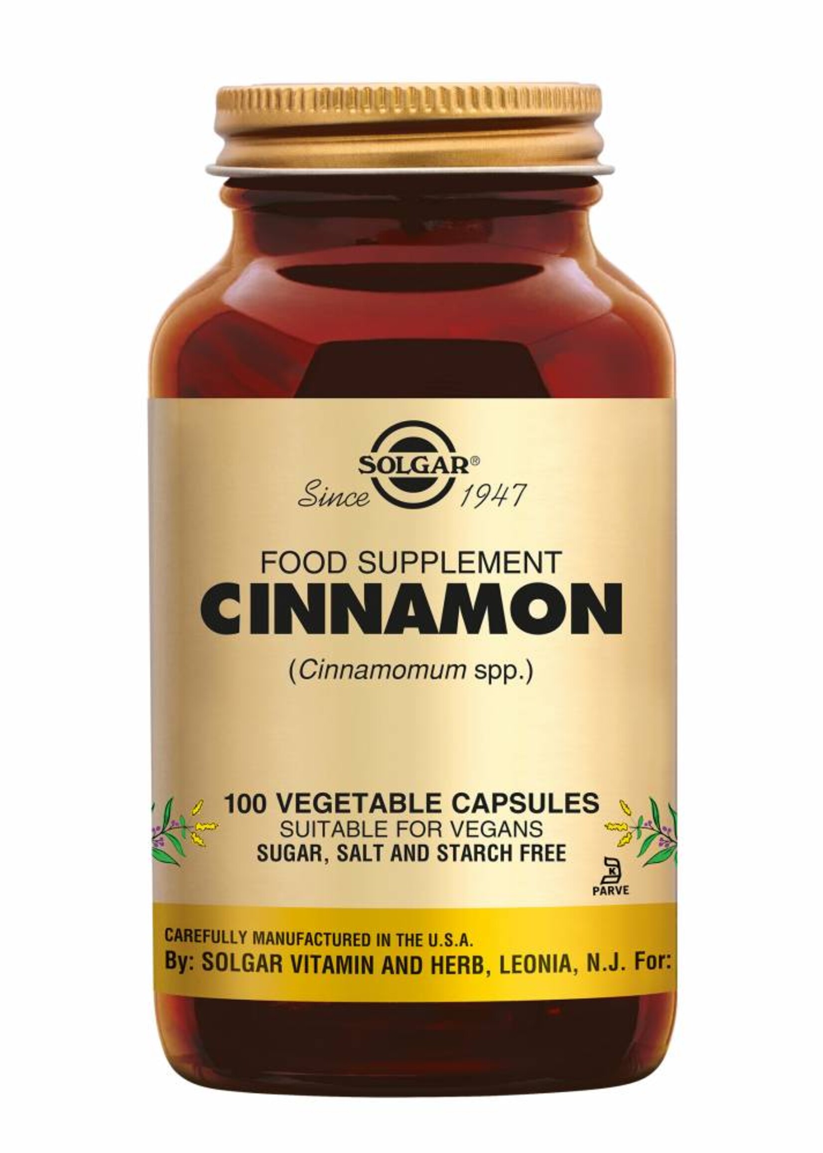Solgar Cinnamon 100 plantaardige capsules