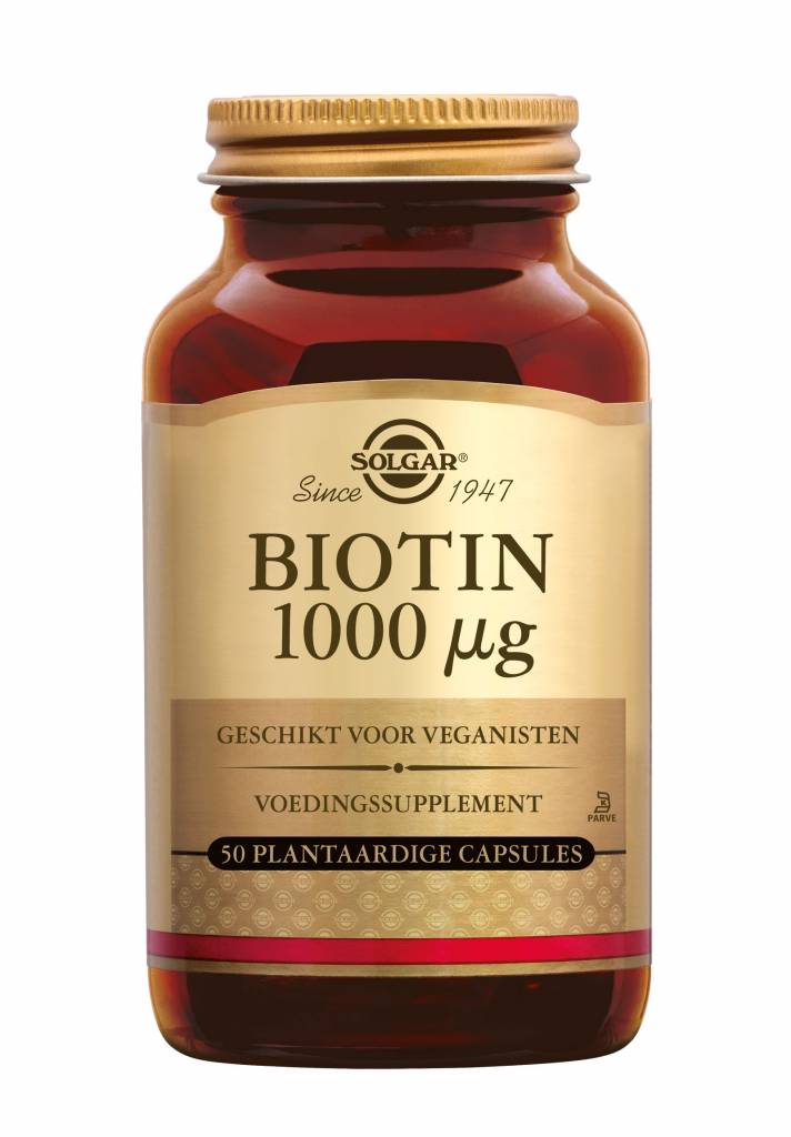 Biotin 1000 µg 50 plantaardige capsules-1