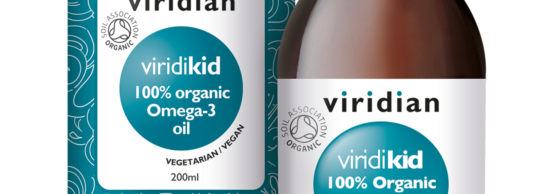 Organic Viridikid Omega-3 Oil 200 olie