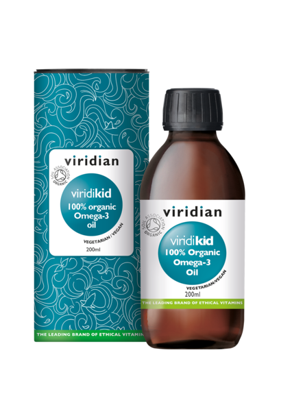 Organic Viridikid Omega-3 Oil 200 olie