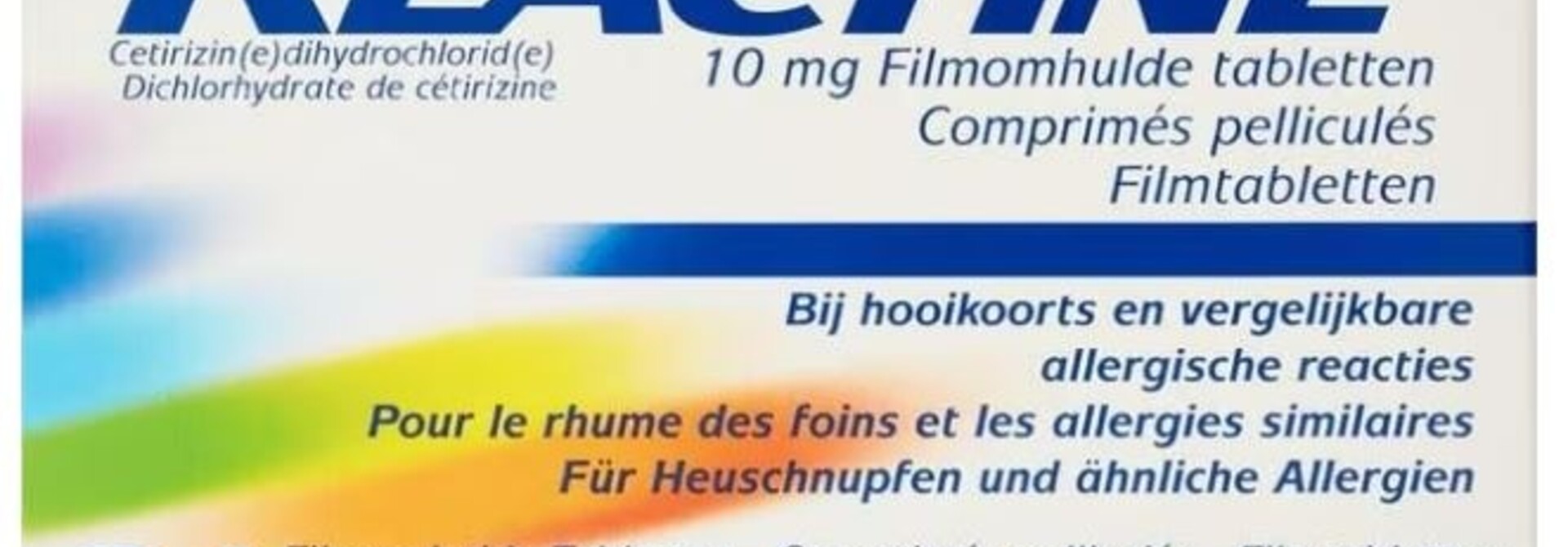 Reactine® 10 mg inhoud 21 Tabletten