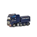Mercedes-Benz Mercedes-Benz Actros MP4 Giga Space SLT 8x4 + Ballast Box 'Ocean Traders' - 1:50 - WSI Models Mercedes-Benz Mercedes-Benz Actros MP4 Giga Space SLT 8x4 + Ballast Box 'Ocean Traders' - 1:50 - WSI Models