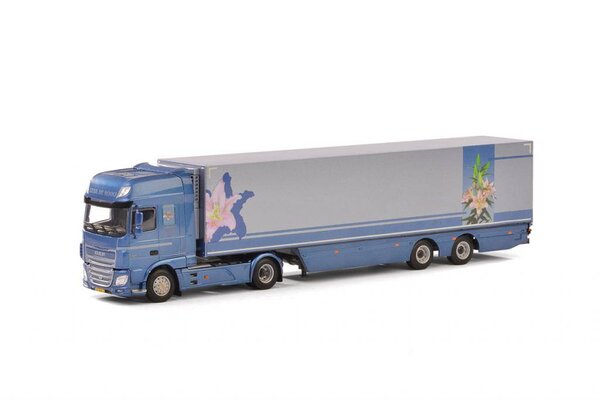 Daf DAF XF Euro 6 Super Space Cab 4x2 + Reefer Semitrailer 2 Axle 'Gebr. De Mooi' - 1:50 - WSI Models