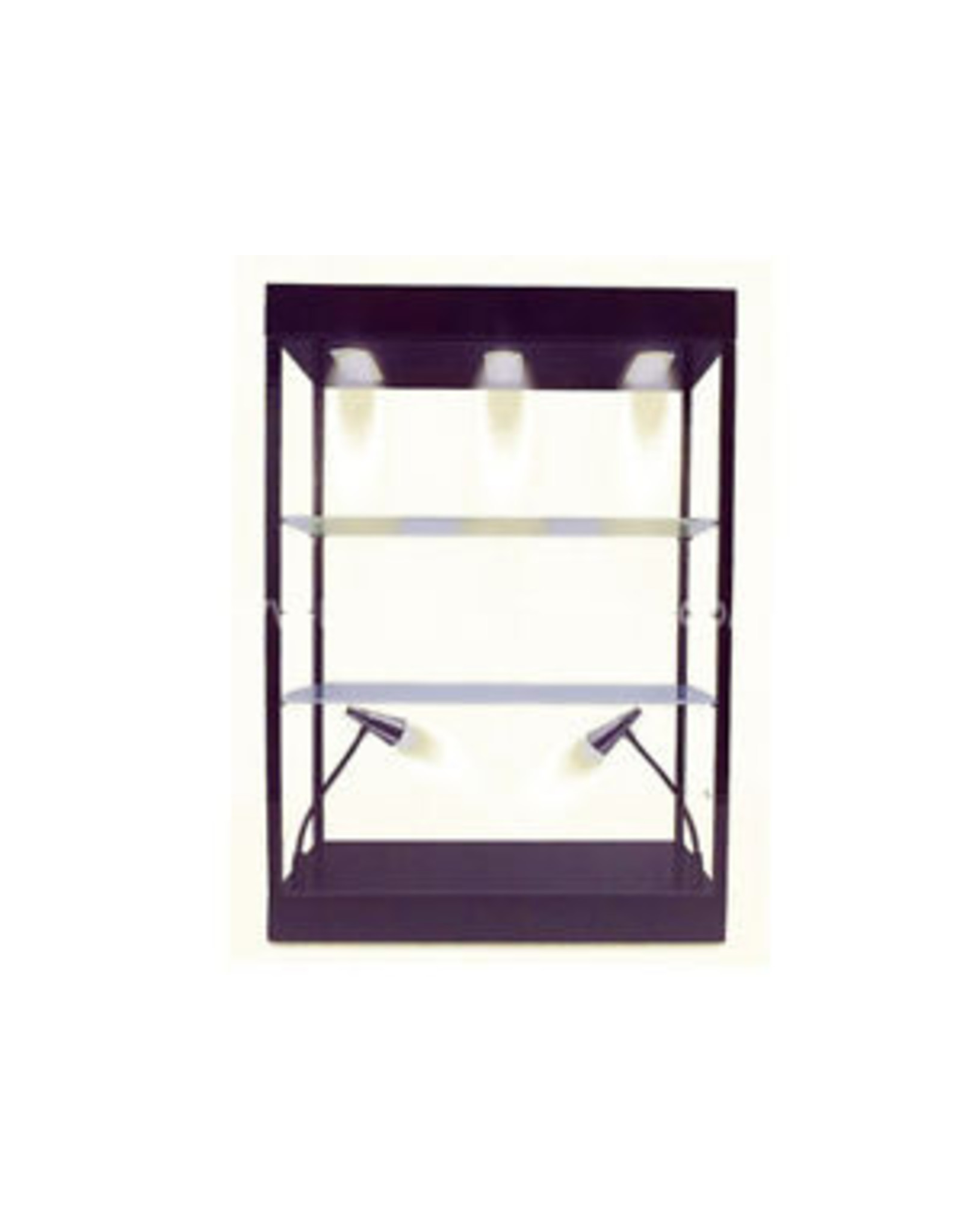 LED Lighted Display Case 2 Adjustable Shelves Linkwow HMKT