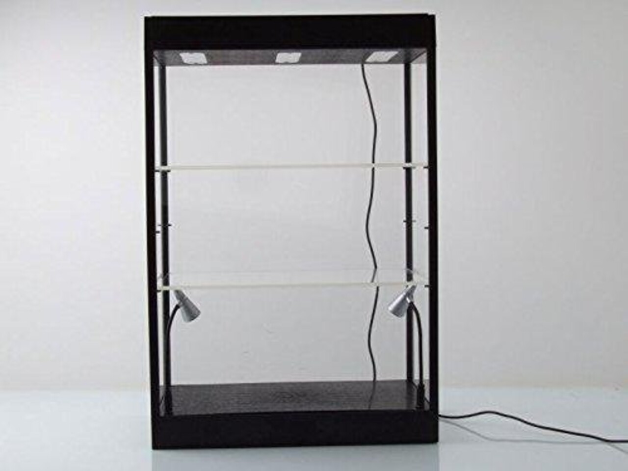 Linkwow LED Lighted Display Case - 2 Adjustable Shelves - Linkwow