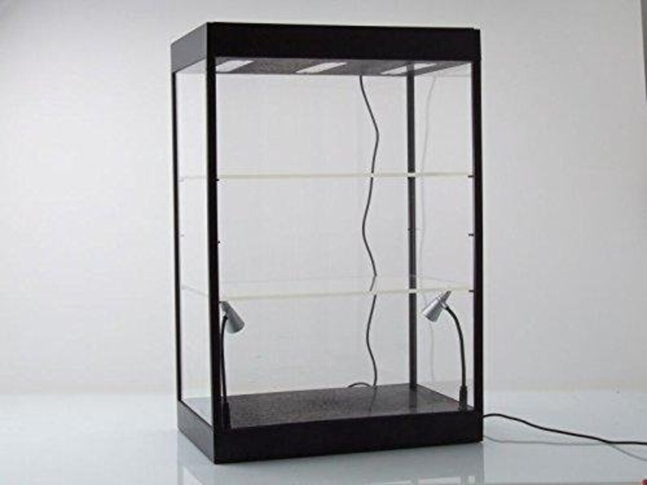 Linkwow LED Lighted Display Case - 2 Adjustable Shelves - Linkwow