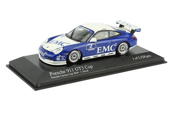 Porsche Porsche 911 GT3 Cup EMC Araxa Racing #4 Porsche Carrera Cup 2004 - 1:43 - Minichamps Porsche Porsche 911 GT3 Cup EMC Araxa Racing #4 Porsche Carrera Cup 2004 - 1:43 - Minichamps