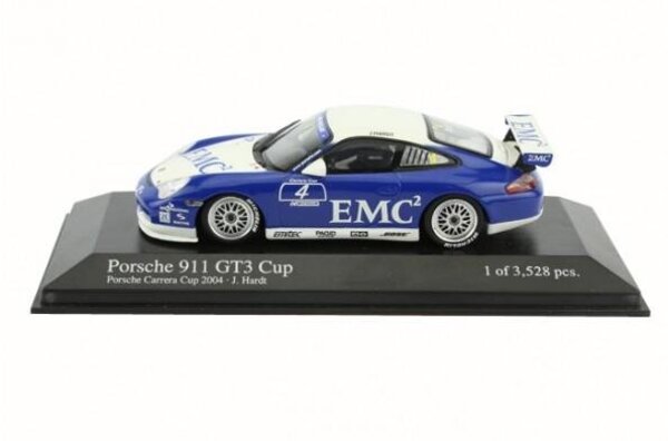 Porsche Porsche 911 GT3 Cup EMC Araxa Racing #4 Porsche Carrera Cup 2004 - 1:43 - Minichamps Porsche Porsche 911 GT3 Cup EMC Araxa Racing #4 Porsche Carrera Cup 2004 - 1:43 - Minichamps