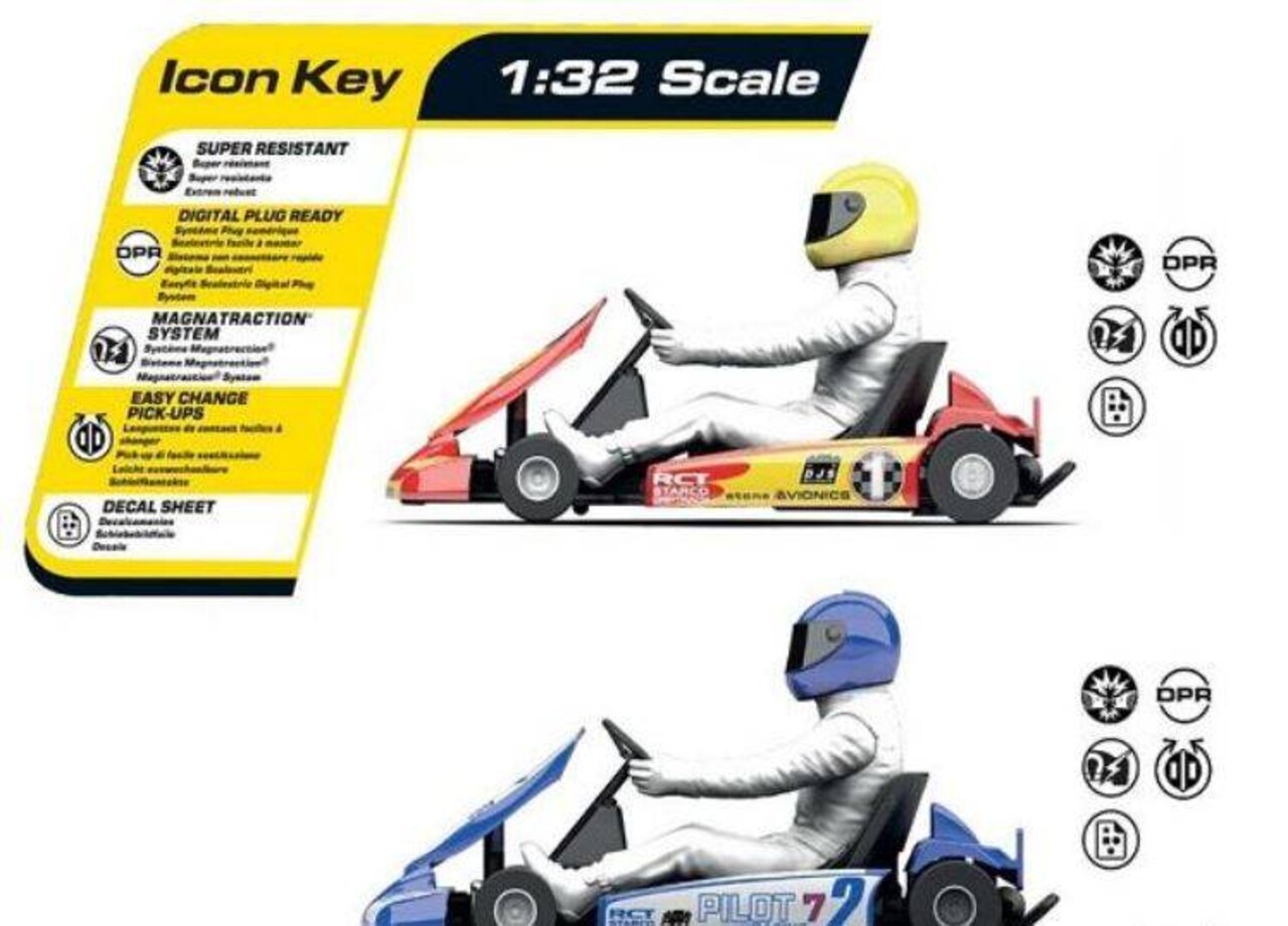 Super karts Scalextric Super Karts - 1:32- Super karts Scalextric Super Karts - 1:32-