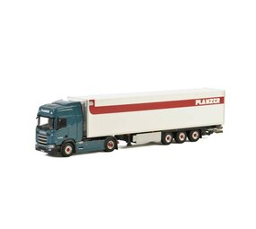 Scania Scania R Highline CR20H 4x2 + Reefer Semitrailer 3 axle 'Planzer' - 1:50 - WSI Models Scania Scania R Highline CR20H 4x2 + Reefer Semitrailer 3 axle 'Planzer' - 1:50 - WSI Models