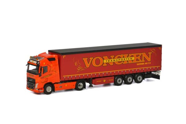 Volvo Volvo FH4 Globetrotter 4x2 + Curtainside Tautliner Trailer 3 axle 'Voncken Transporten BV' - 1:50 - WSI Models Volvo Volvo FH4 Globetrotter 4x2 + Curtainside Tautliner Trailer 3 axle 'Voncken Transporten BV' - 1:50 - WSI Models