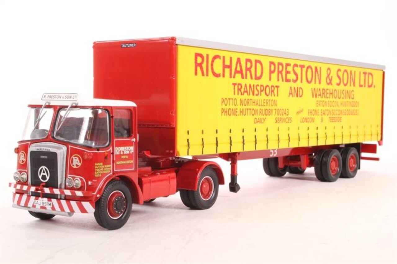 Atkinson Atkinson Borderer + Tautliner Trailer 'Richard Preston & Son Ltd' - 1:50 - Corgi Atkinson Atkinson Borderer + Tautliner Trailer 'Richard Preston & Son Ltd' - 1:50 - Corgi