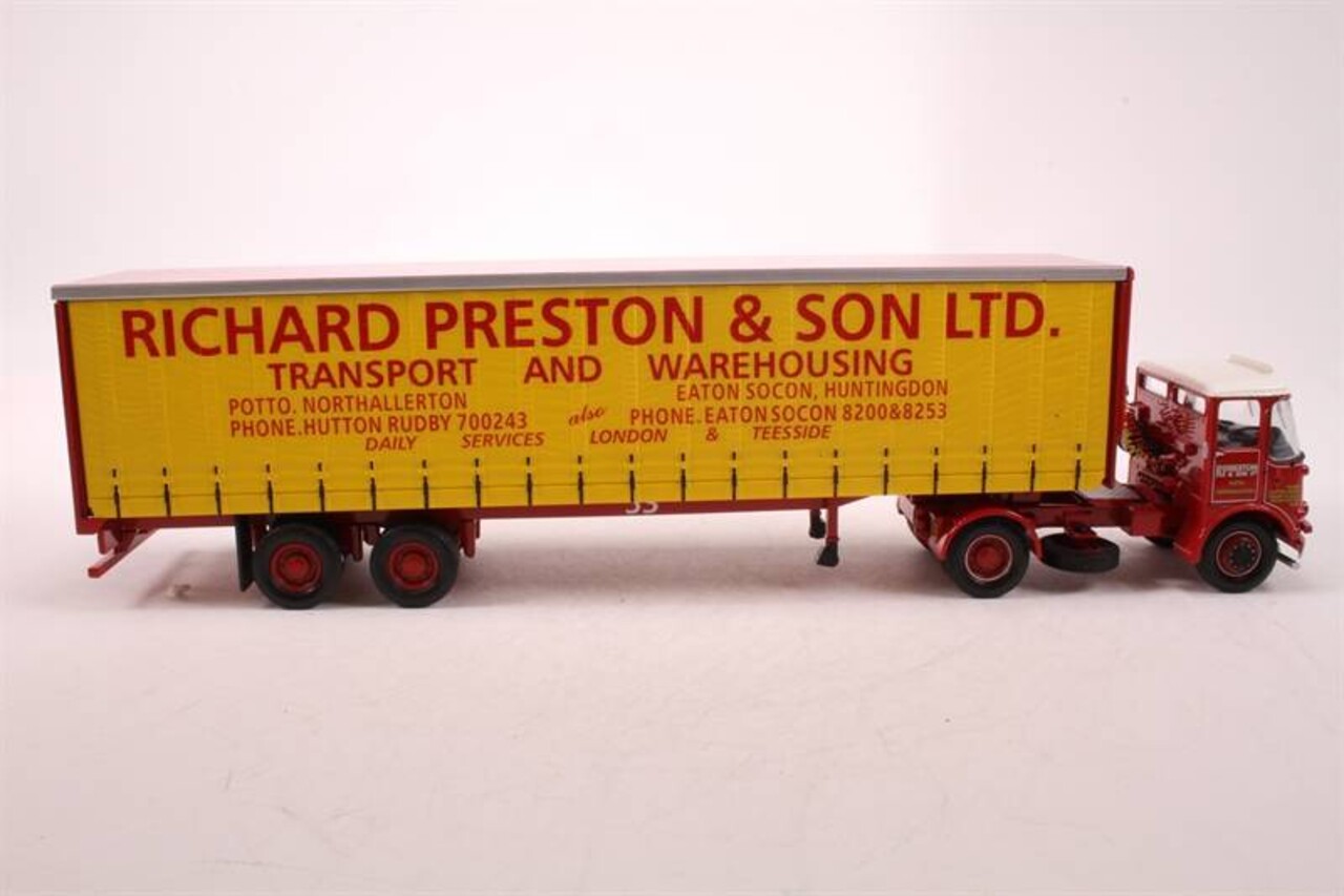 Atkinson Atkinson Borderer + Tautliner Trailer 'Richard Preston & Son Ltd' - 1:50 - Corgi Atkinson Atkinson Borderer + Tautliner Trailer 'Richard Preston & Son Ltd' - 1:50 - Corgi