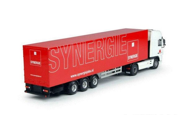 Daf DAF XF105 Super Space Cab + Semitrailer 'Synergie' - 1:50 - Lion Toys
