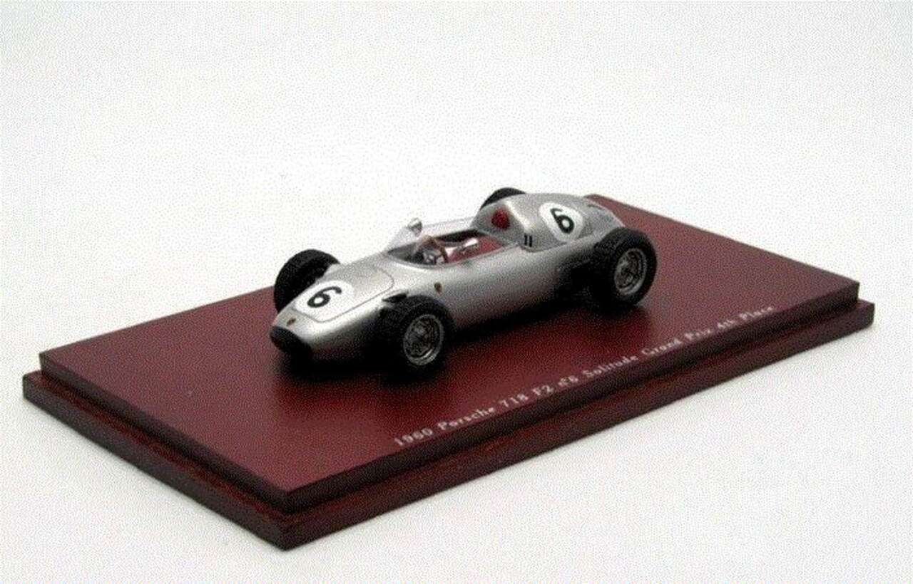 Porsche Porsche 718 F2 #6 4th Place Solitude Grand Prix 1960 - 1:43 - TrueScale Miniatures Porsche Porsche 718 F2 #6 4th Place Solitude Grand Prix 1960 - 1:43 - TrueScale Miniatures
