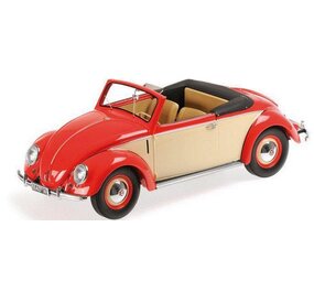 Volkswagen Volkswagen Beetle Convertible Hebmüller 1949 - 1:18 - Minichamps Volkswagen Volkswagen Beetle Convertible Hebmüller 1949 - 1:18 - Minichamps