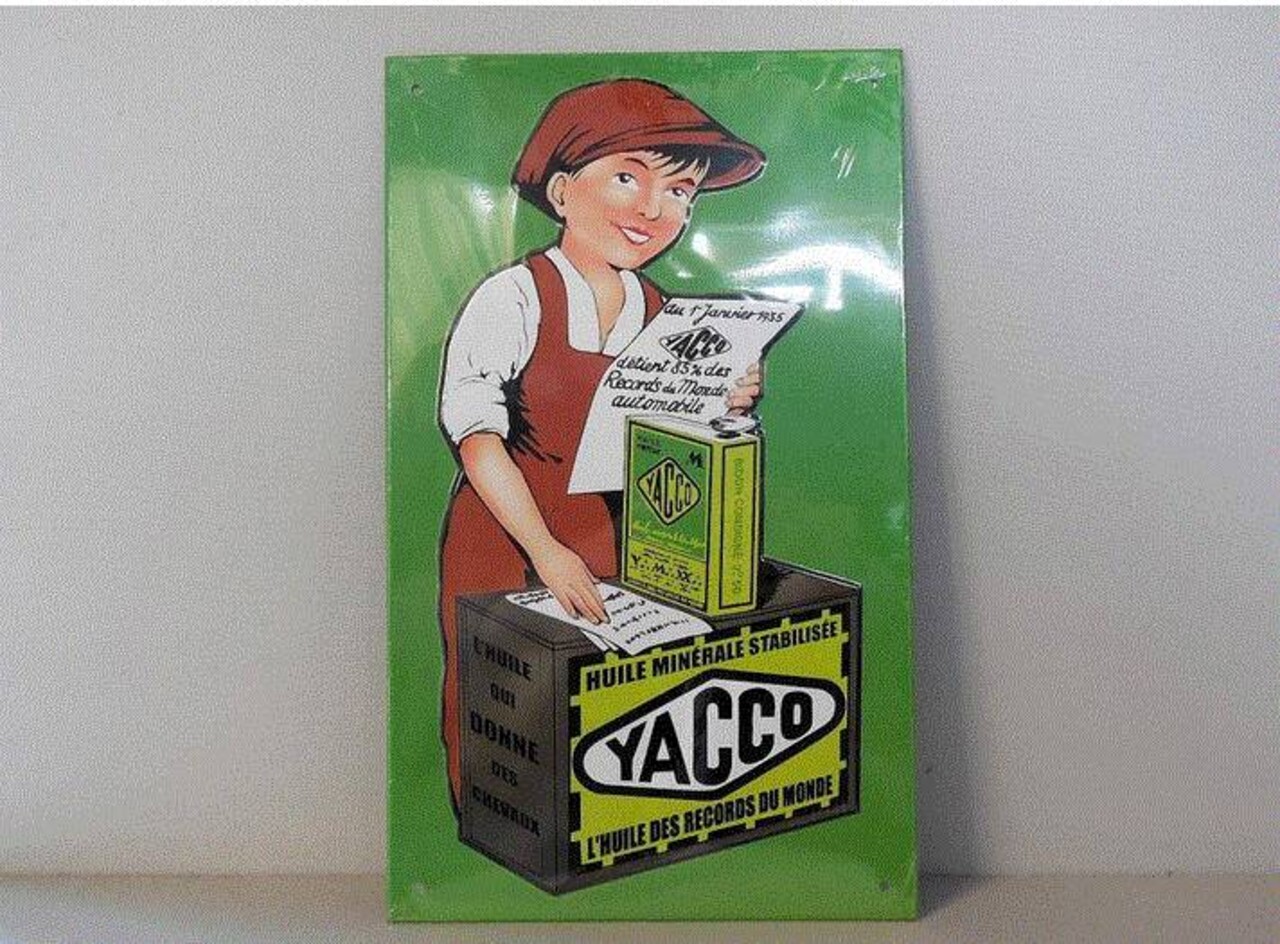 Blikken bord Tin Plate Yacco (17 cm x 28 cm) Blikken bord Tin Plate Yacco (17 cm x 28 cm)