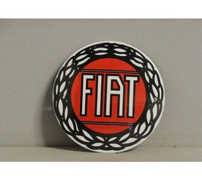Emaille Bord Enamel Plate Fiat (10 cm) Emaille Bord Enamel Plate Fiat (10 cm)